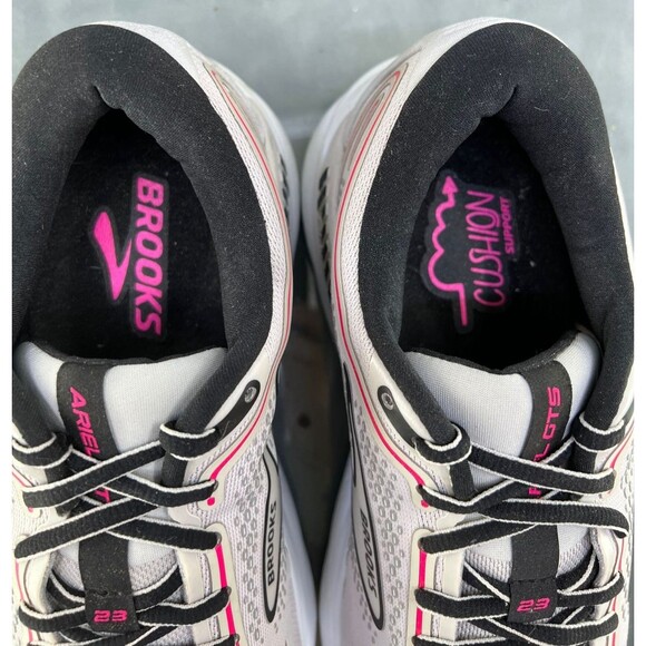 Brooks Ariel GTS 23 Women's Running Shoes Size 9 (D) Wide Gray Pink - Picture 10 of 11